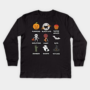 Things I Love About Halloween Kids Long Sleeve T-Shirt